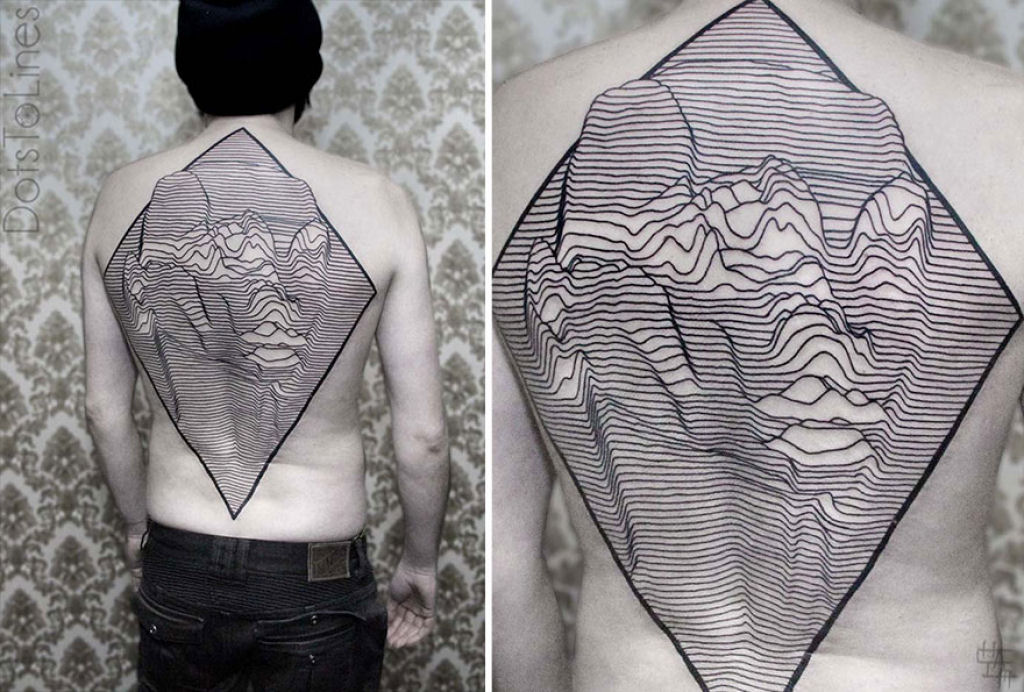 Estas 20 tatuagens lineares geométricas feitas por Chaim Machlev flutuam elegantemente pelo corpo 09