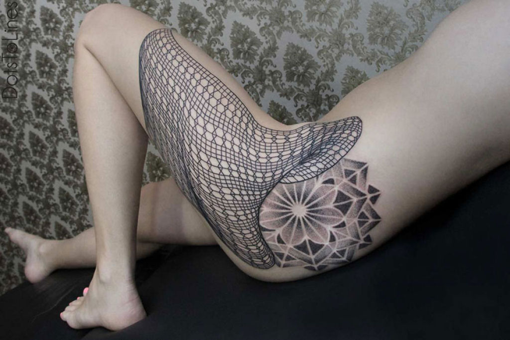 Estas 20 tatuagens lineares geométricas feitas por Chaim Machlev flutuam elegantemente pelo corpo 11
