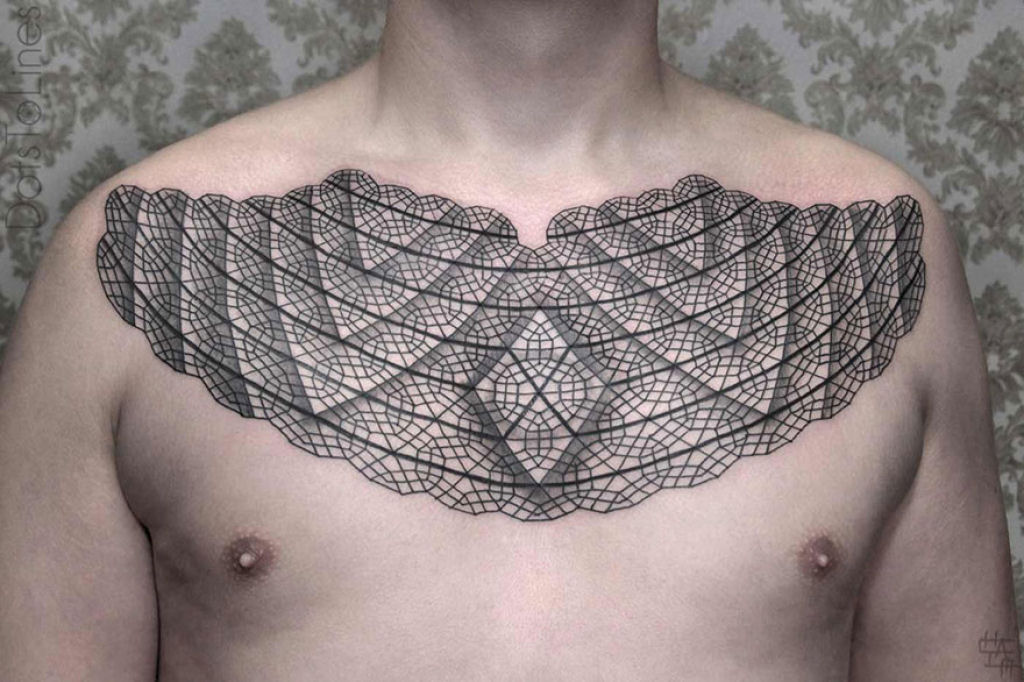 Estas 20 tatuagens lineares geométricas feitas por Chaim Machlev flutuam elegantemente pelo corpo 12