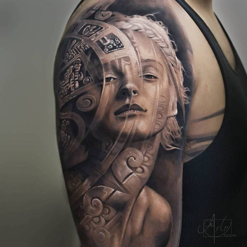 Artista cria tatuagens 3D surreais com profundidade e definição incríveis 11