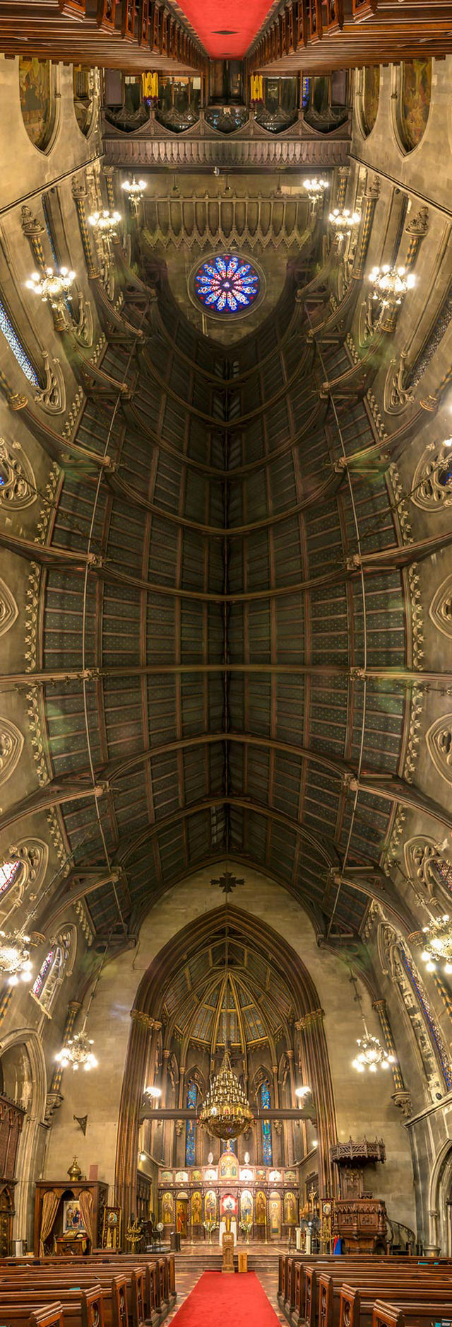 Panoramas verticais incrveis de tetos de igrejas 06