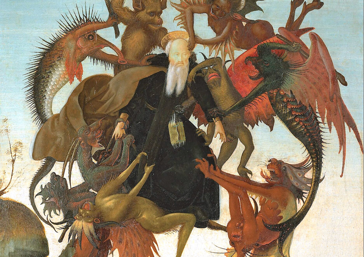 A primeira pintura de Michelangelo, criada quando ele tinha apenas 12 ou 13 anos, � bem soturna