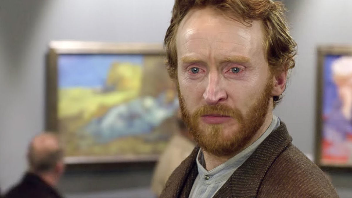 Cena comovente de Doctor Who mostra Van Gogh visitando uma galeria moderna e vendo seu legado artstico