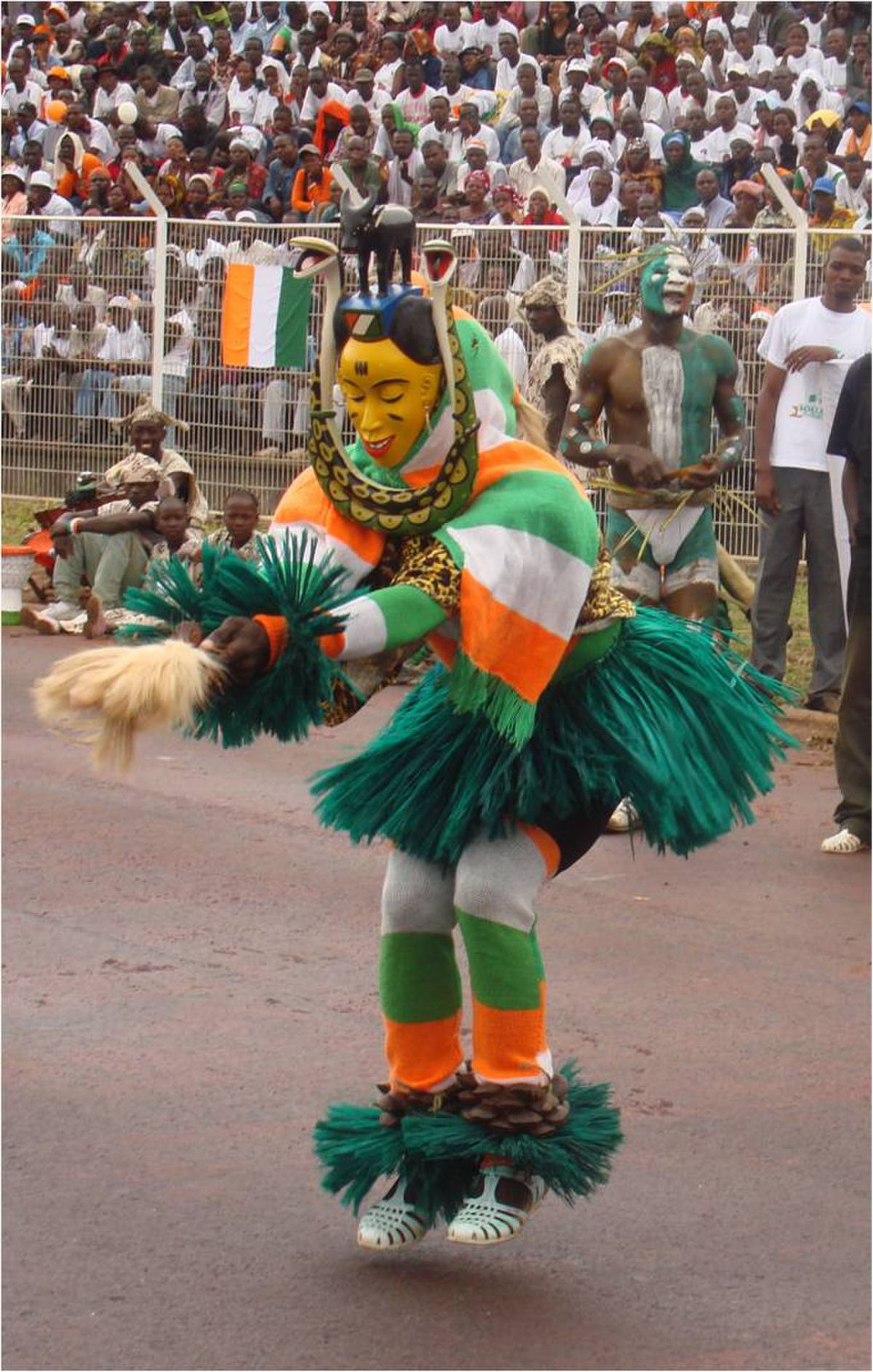 Zaouli, a dança ritual da Costa do Marfim, na África Ocidental