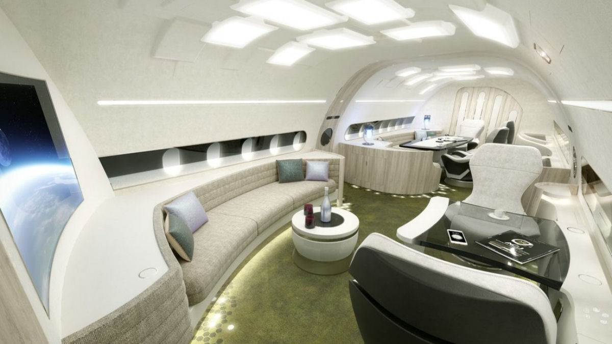 Assim é o luxuoso Airbus privado com capacidade para 17 passageiros vip 01