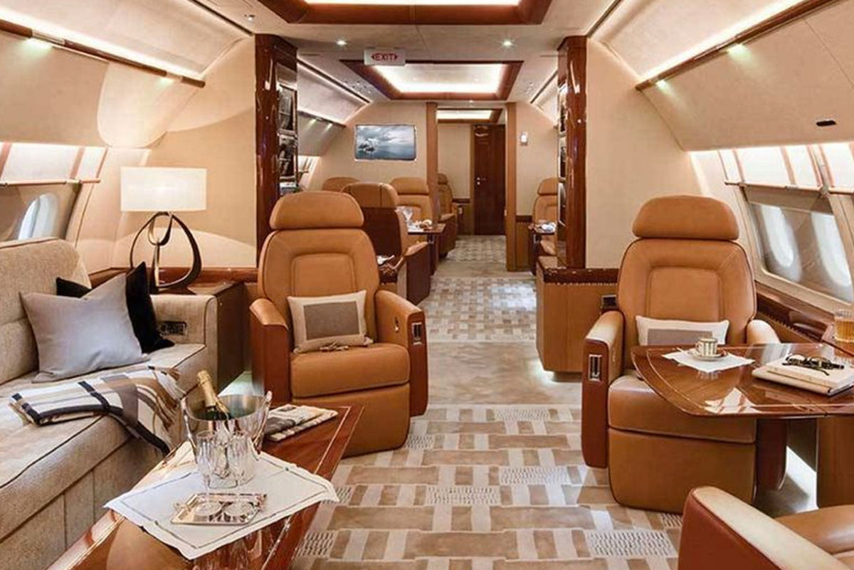 Assim é o luxuoso Airbus privado com capacidade para 17 passageiros vip 05