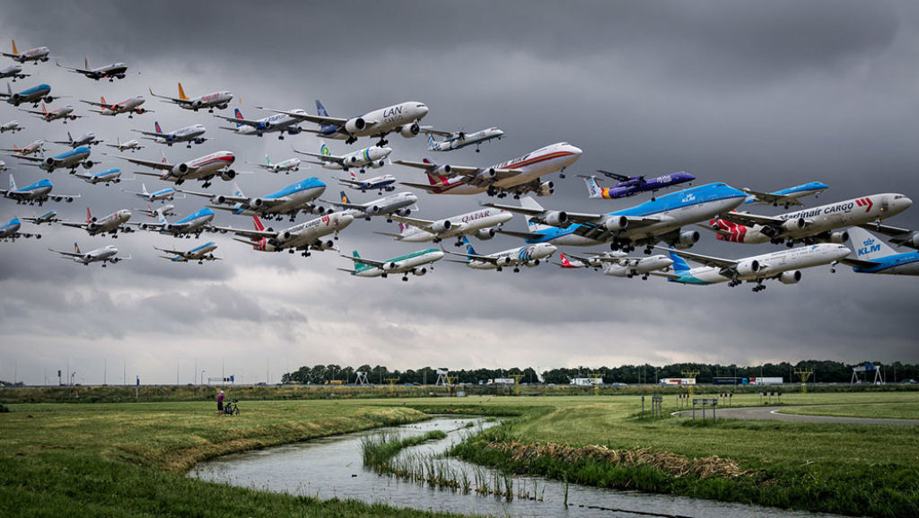 Airportraits: fotos compostas registram avies pousando e decolando por todo o mundo 04
