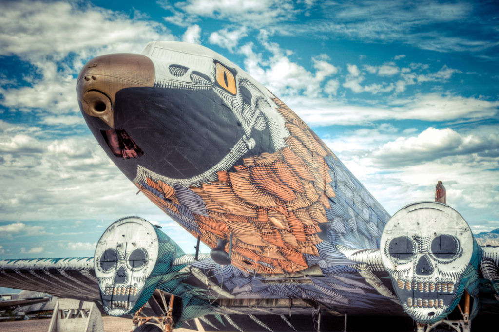 O Projeto Boneyard: Arte em avies abandonados 16