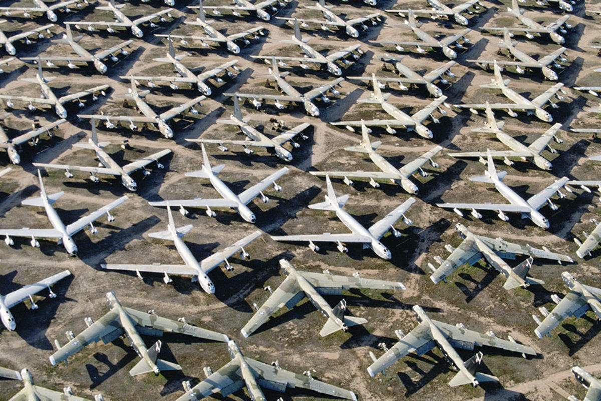 Onde os aviões vão descansar em paz depois que morrem?