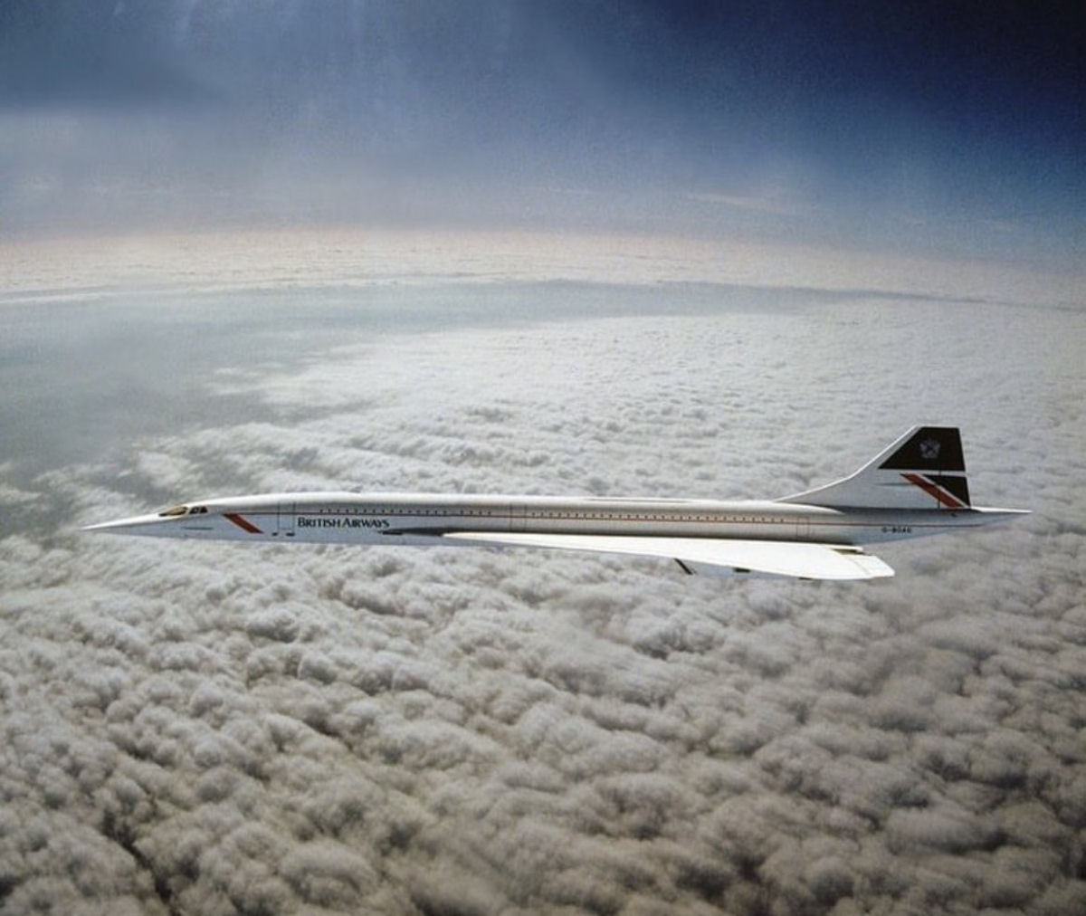 Esta  a nica foto do Concorde voando em velocidade supersnica