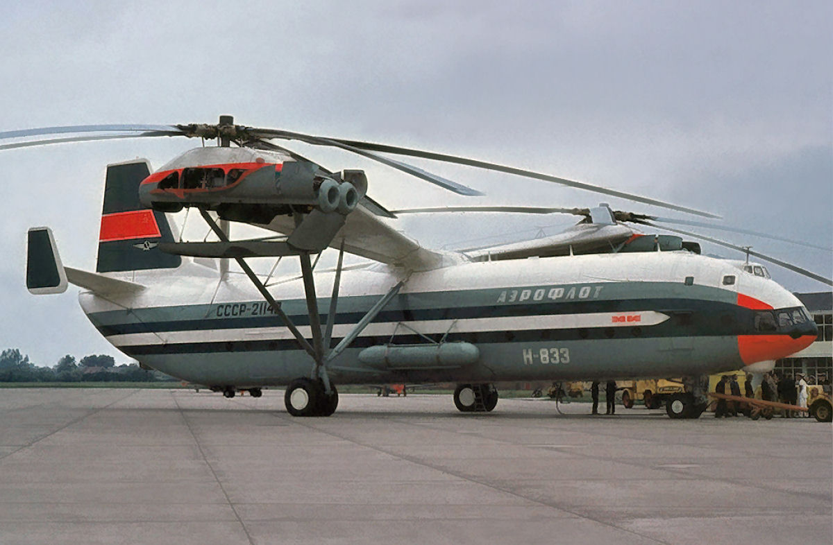 O maior helicóptero construído foi um triunfo da engenharia, mas um fracasso na prática