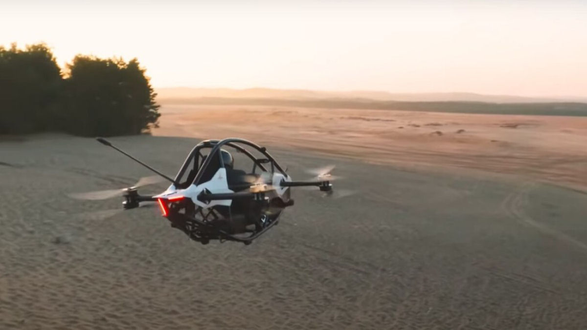 Empresa sueca apresenta um veículo elétrico voador estilo 'Star Wars'