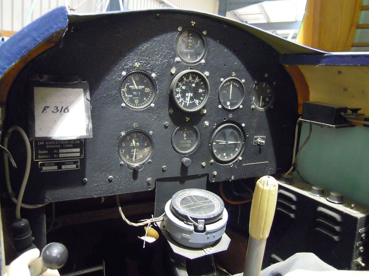 O primeiro simulador de voo parecia um brinquedo de parquinho para criança