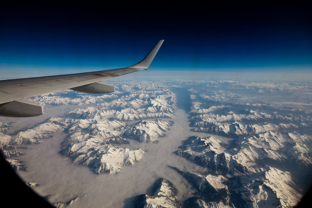 Vendo o mundo através de uma janela de avião