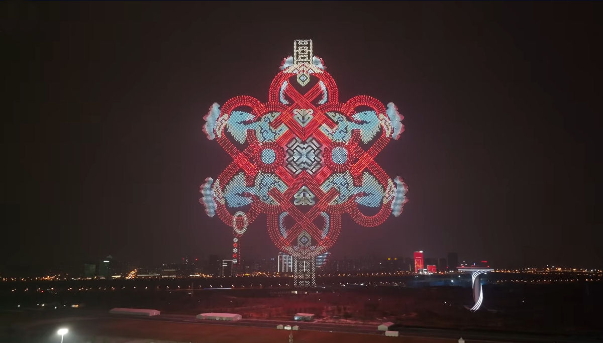China bate recorde mundial com 22.580 drones em espetacular show aéreo