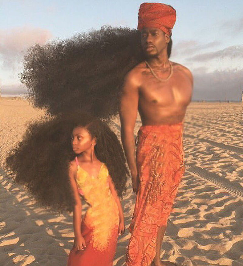Pai e filha quebram a Internet com seus penteados afro-naturais  06
