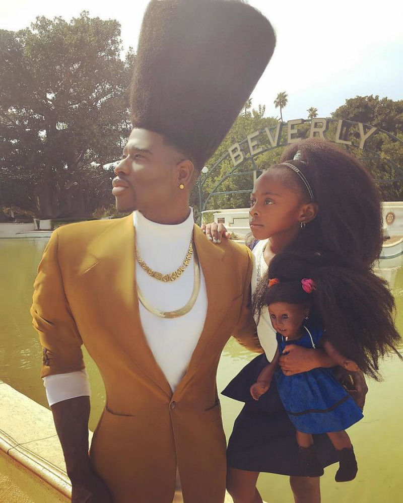 Pai e filha quebram a Internet com seus penteados afro-naturais  08