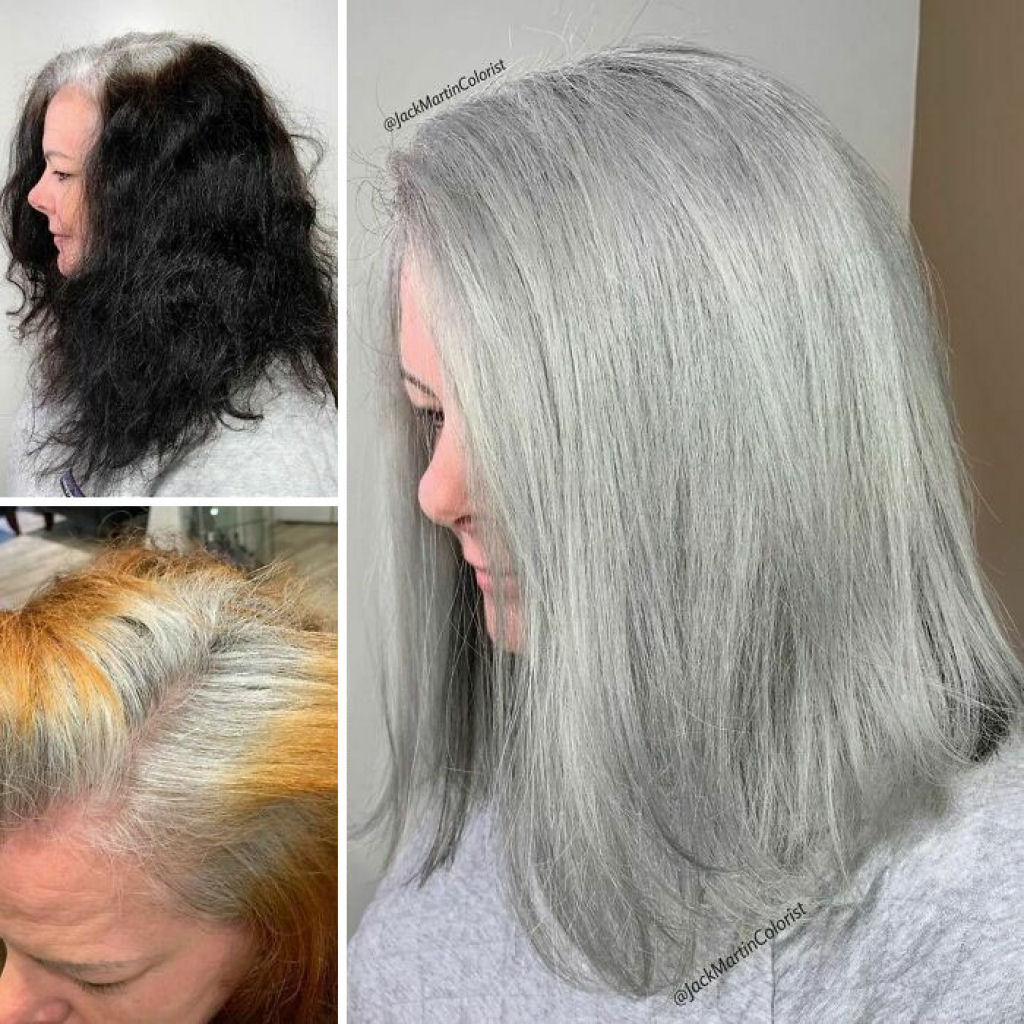 Em vez de cobrir raízes grisalhas, cabeleireiro faz com clientes se aceitem como são 26