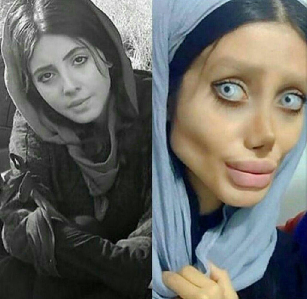 A Jolie zumbi iraniana revela seu rosto real