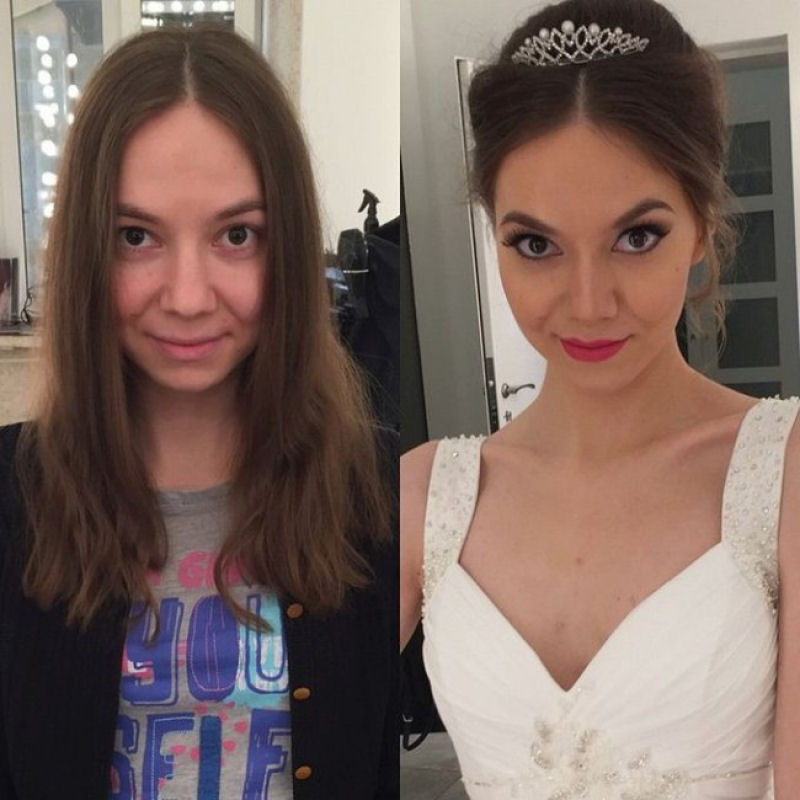 Antes e depois de milagres da maquiagem 3 04