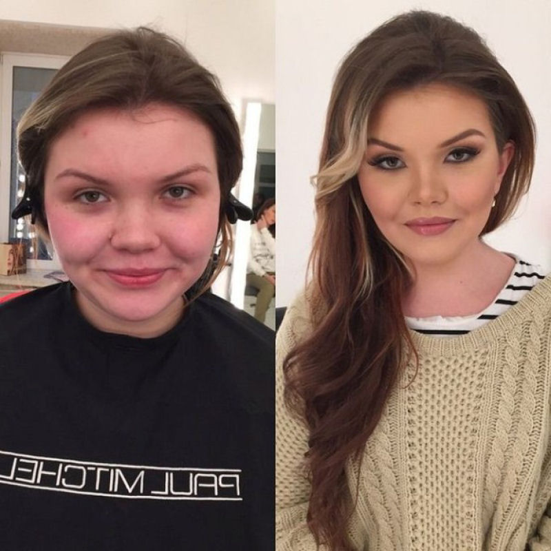 Antes e depois de milagres da maquiagem 3 06