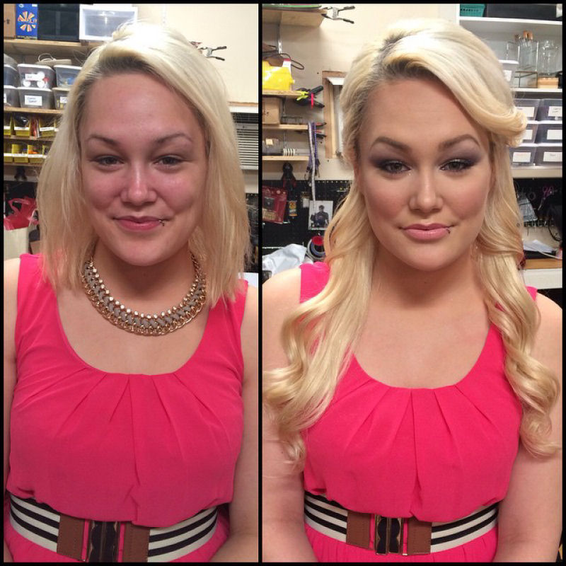 Antes e depois de milagres da maquiagem 4 12