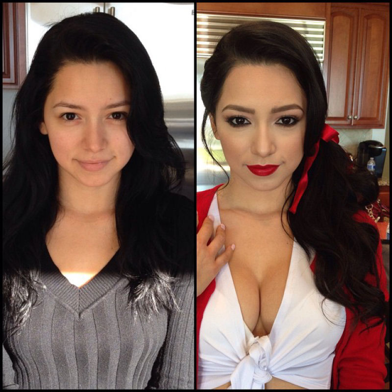 Antes e depois de milagres da maquiagem 4 22
