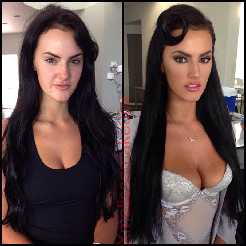 Antes e depois de milagres da maquiagem 4 51