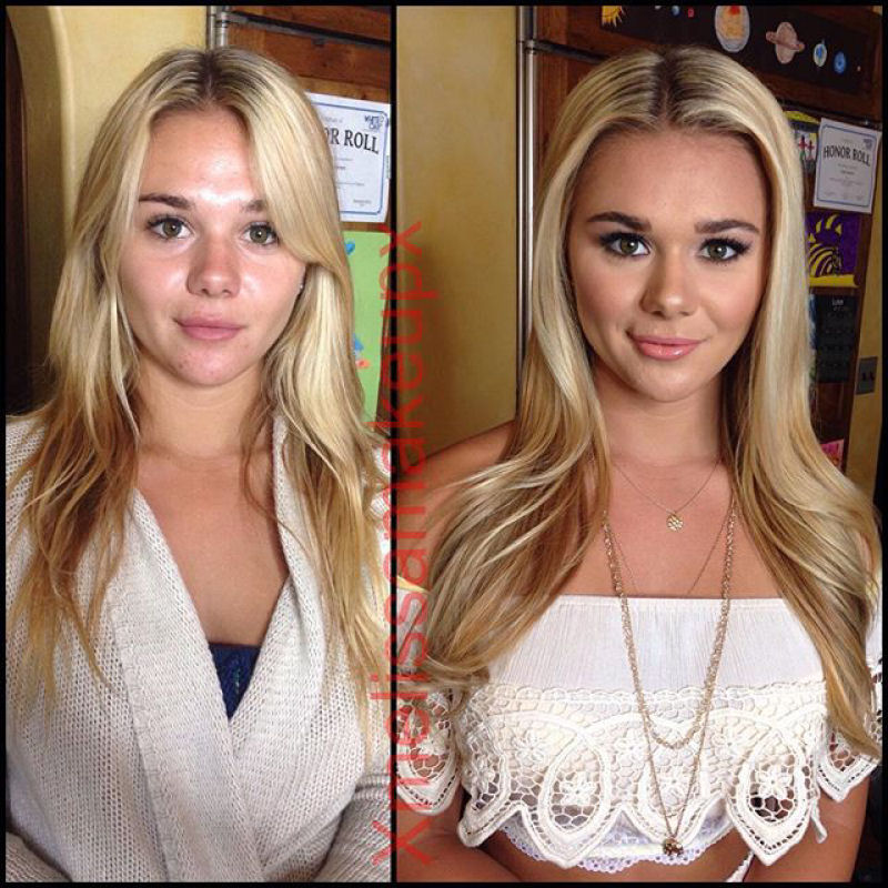 Antes e depois de milagres da maquiagem 4 54