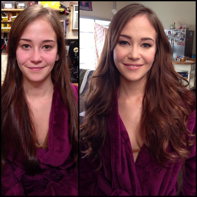 Antes e depois de milagres da maquiagem 4 55