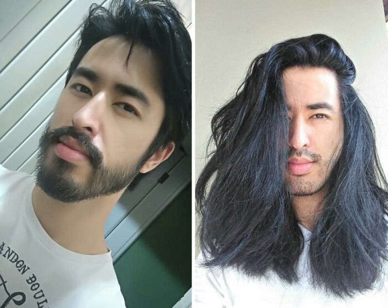 Estes caras desafiaram o estereótipo de homens com cabelo longo 10