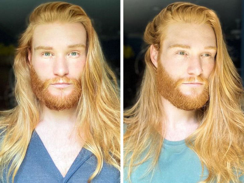 Estes caras desafiaram o estereótipo de homens com cabelo longo 47