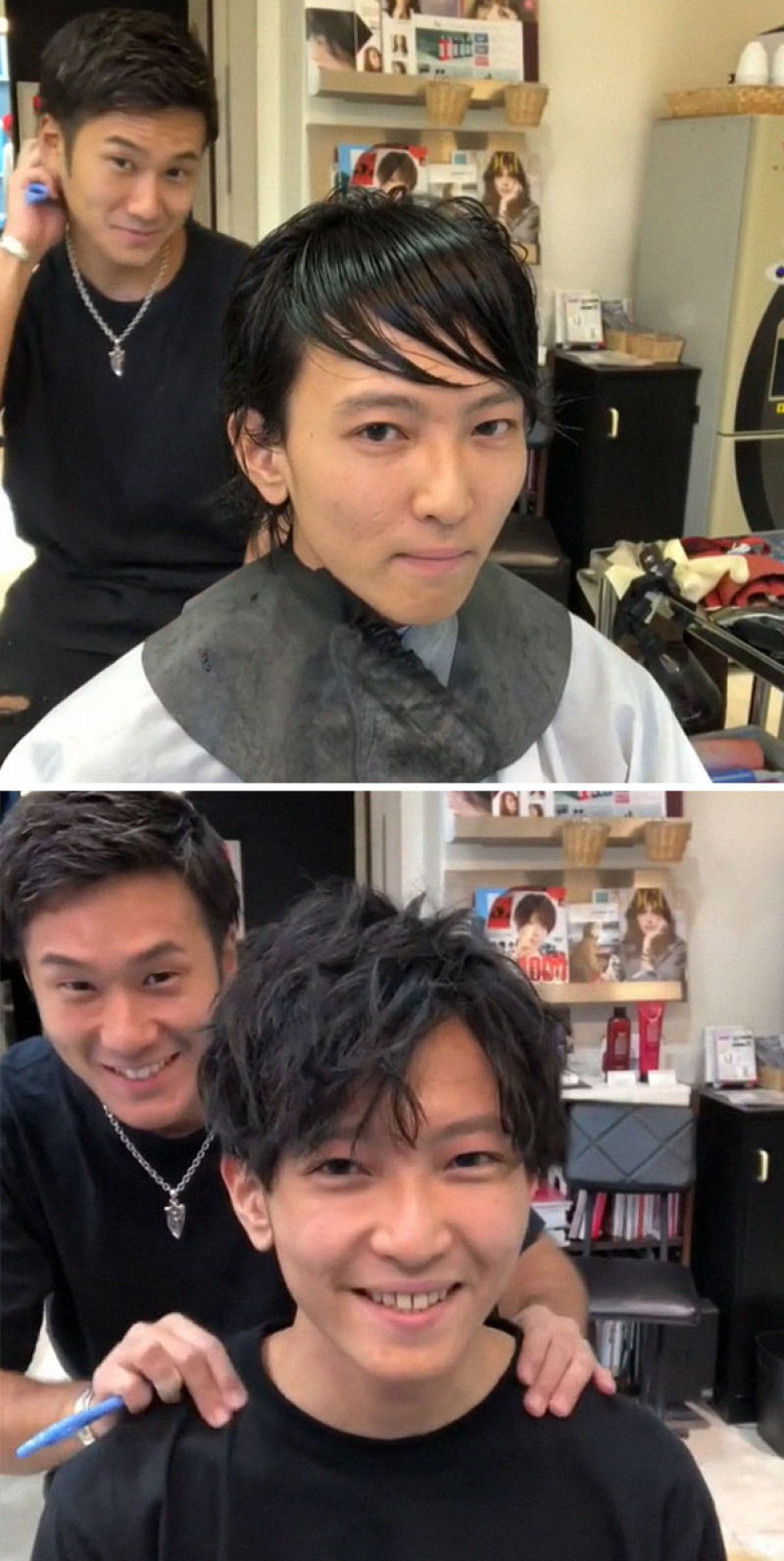 Barbeiro japons mostra a transformao proporcionada por um bom corte de cabelo 05