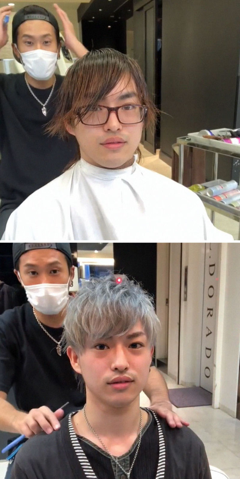 Barbeiro japons mostra a transformao proporcionada por um bom corte de cabelo 07