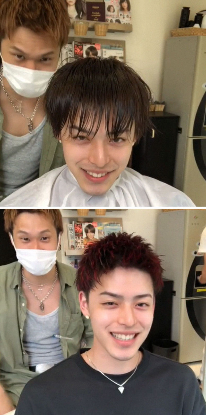 Barbeiro japons mostra a transformao proporcionada por um bom corte de cabelo 09