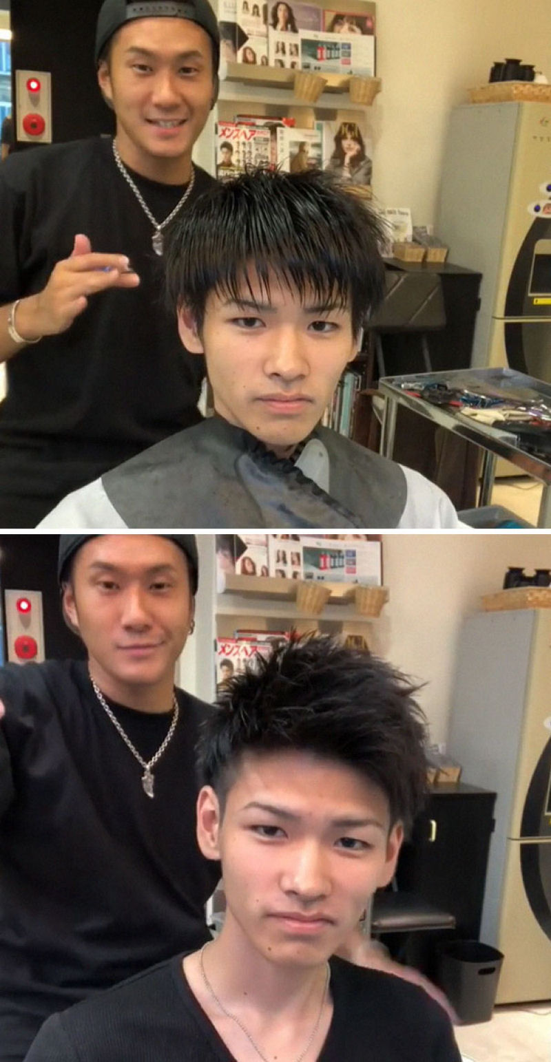 Barbeiro japons mostra a transformao proporcionada por um bom corte de cabelo 12