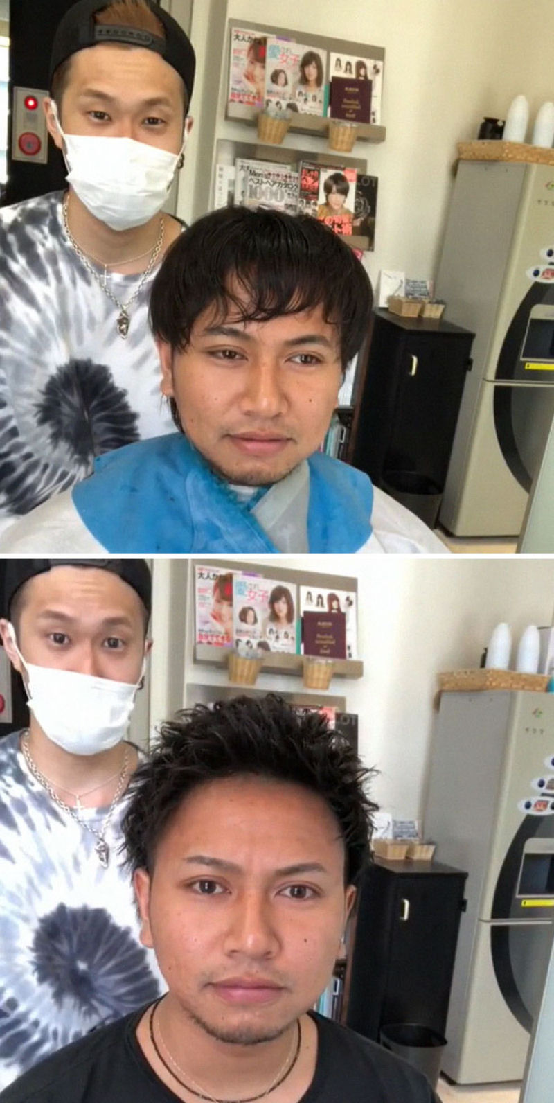 Barbeiro japons mostra a transformao proporcionada por um bom corte de cabelo 14