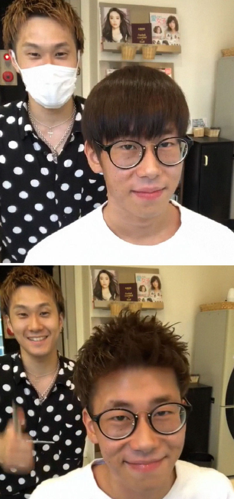 Barbeiro japons mostra a transformao proporcionada por um bom corte de cabelo 15