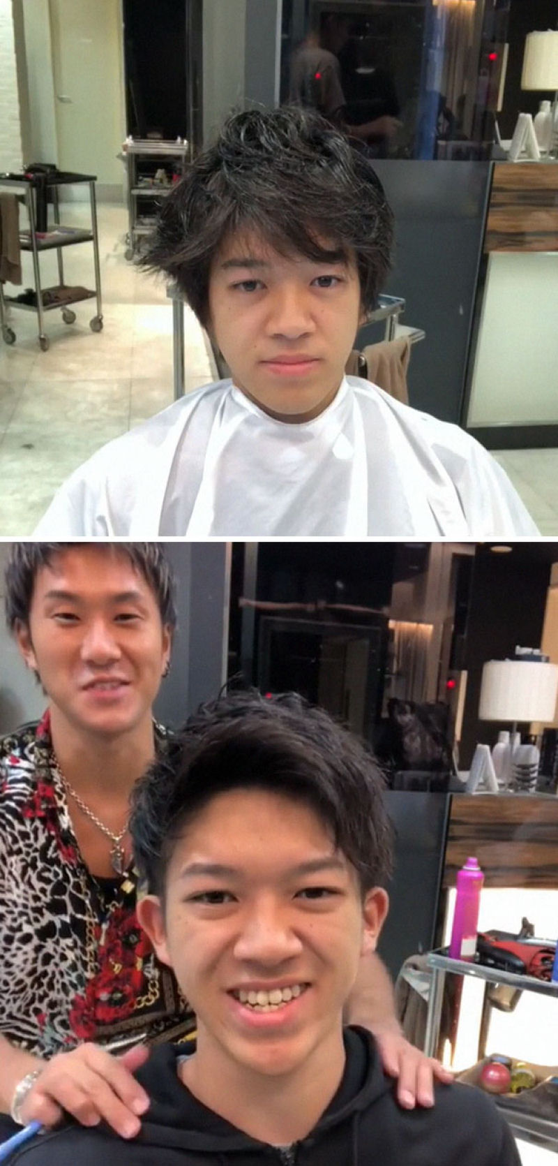 Barbeiro japons mostra a transformao proporcionada por um bom corte de cabelo 17
