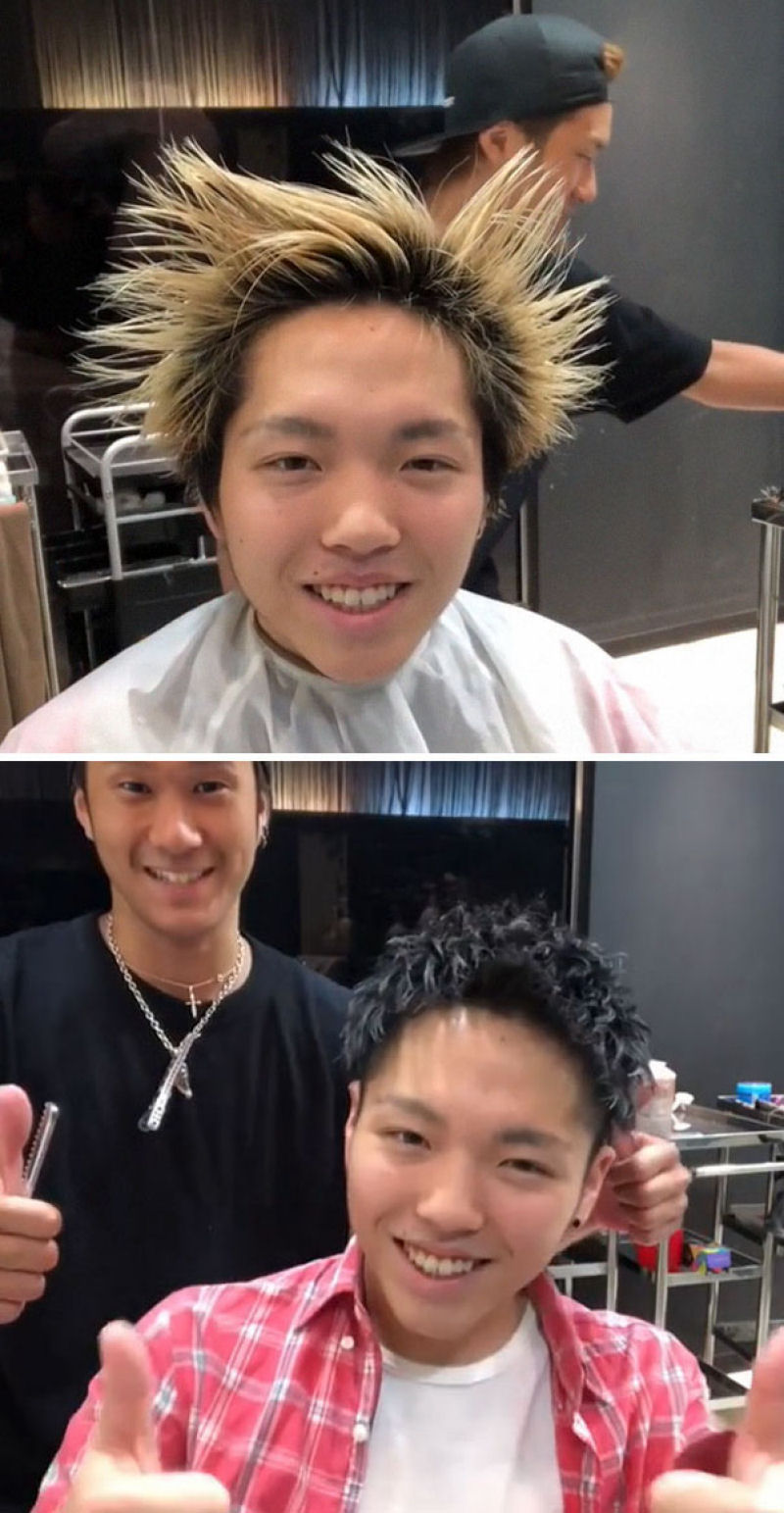 Barbeiro japons mostra a transformao proporcionada por um bom corte de cabelo 20