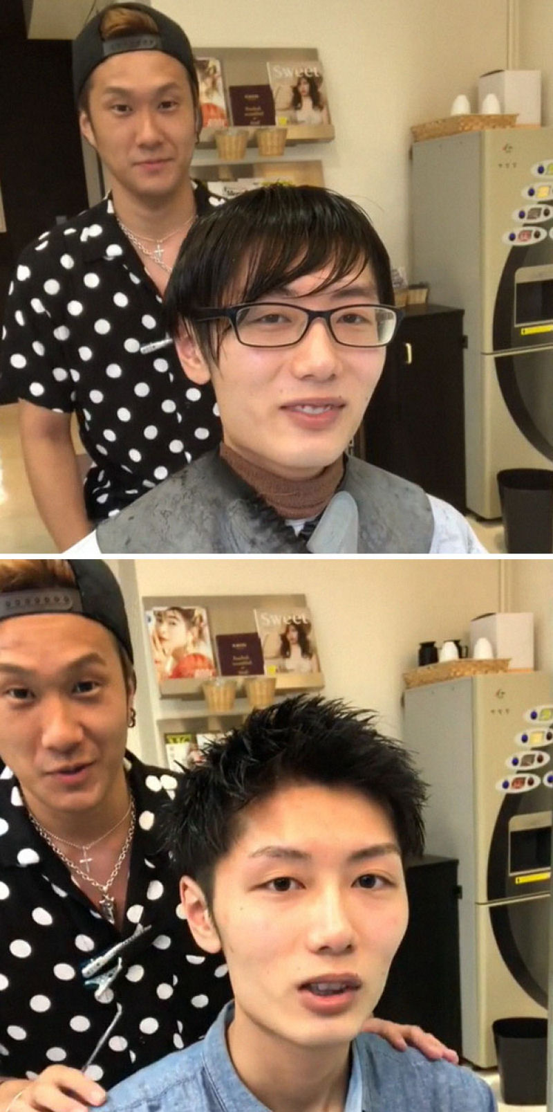 Barbeiro japons mostra a transformao proporcionada por um bom corte de cabelo 23