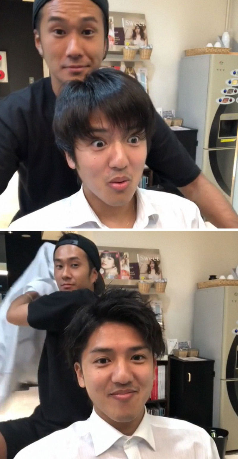 Barbeiro japons mostra a transformao proporcionada por um bom corte de cabelo 24