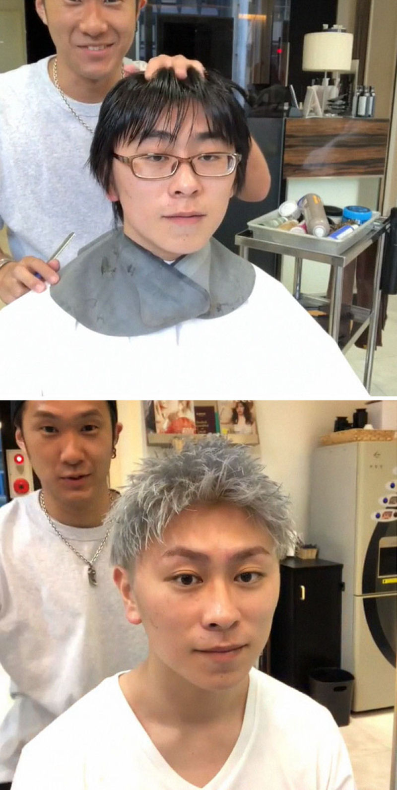Barbeiro japons mostra a transformao proporcionada por um bom corte de cabelo 29