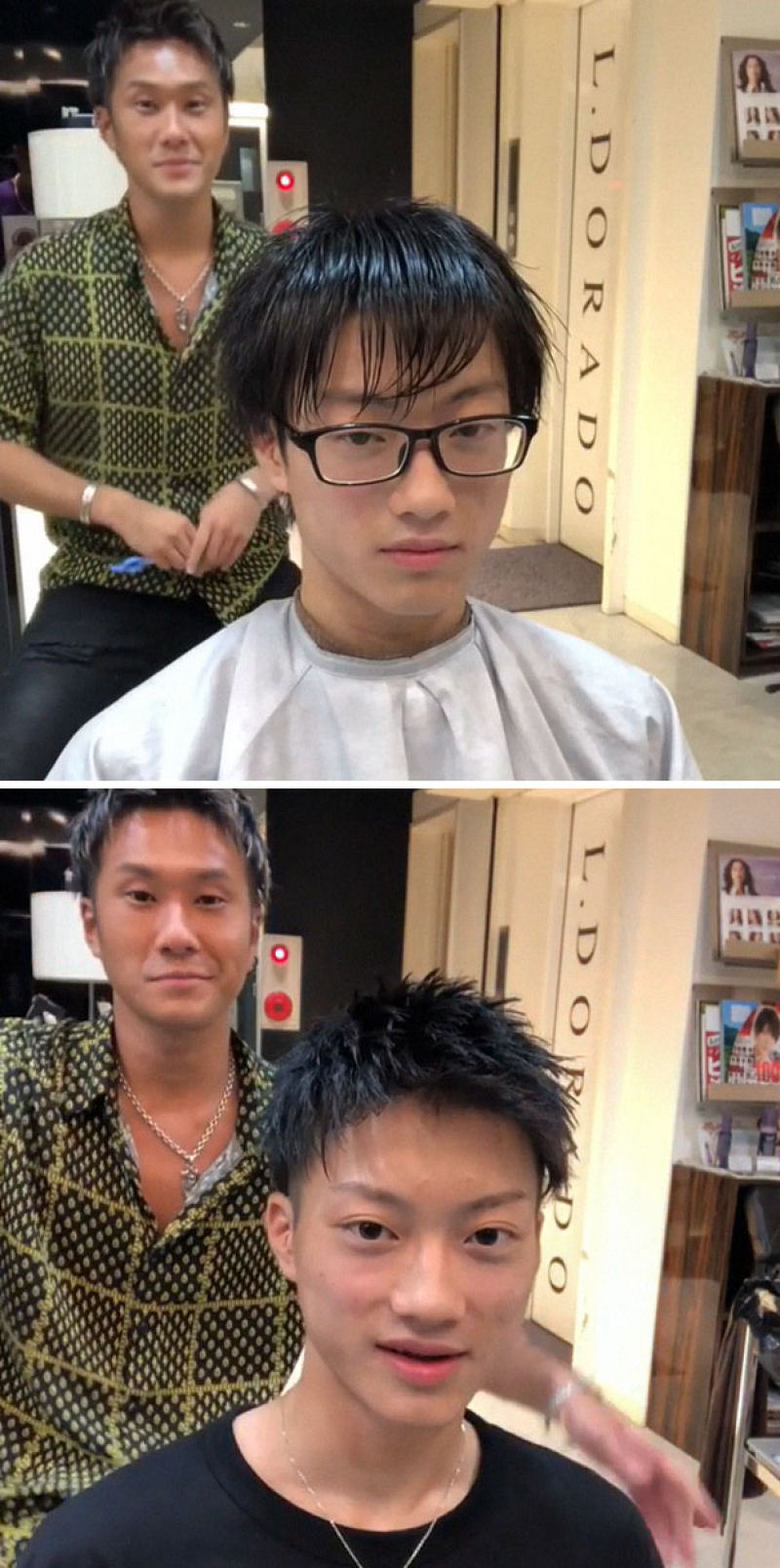 Barbeiro japons mostra a transformao proporcionada por um bom corte de cabelo 30