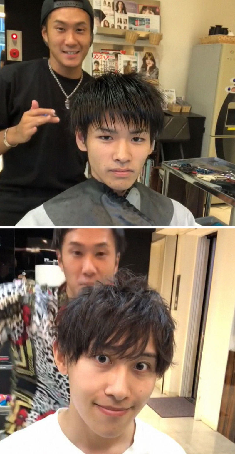 Barbeiro japons mostra a transformao proporcionada por um bom corte de cabelo 32