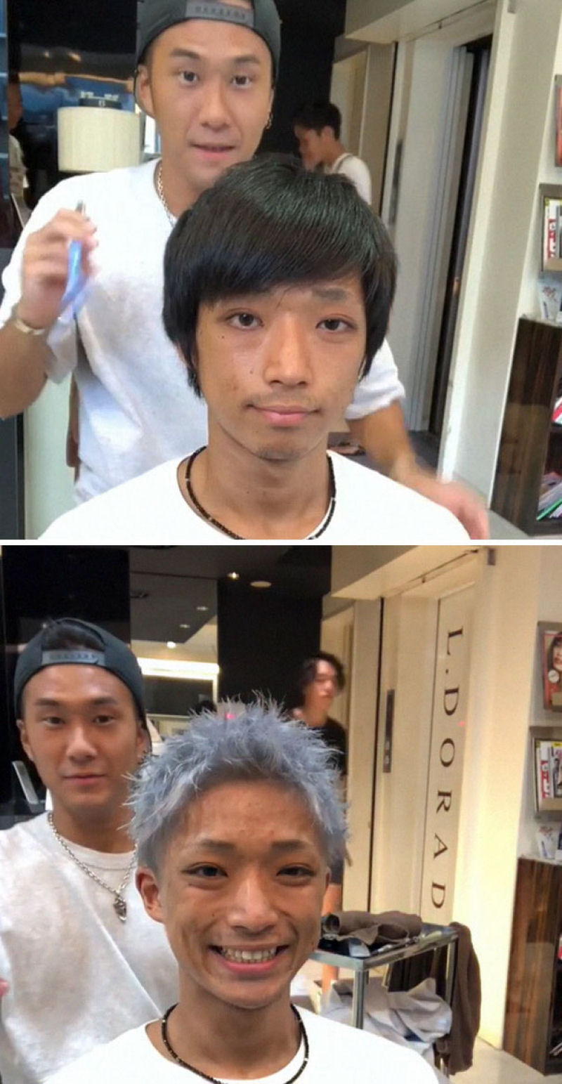 Barbeiro japons mostra a transformao proporcionada por um bom corte de cabelo 33