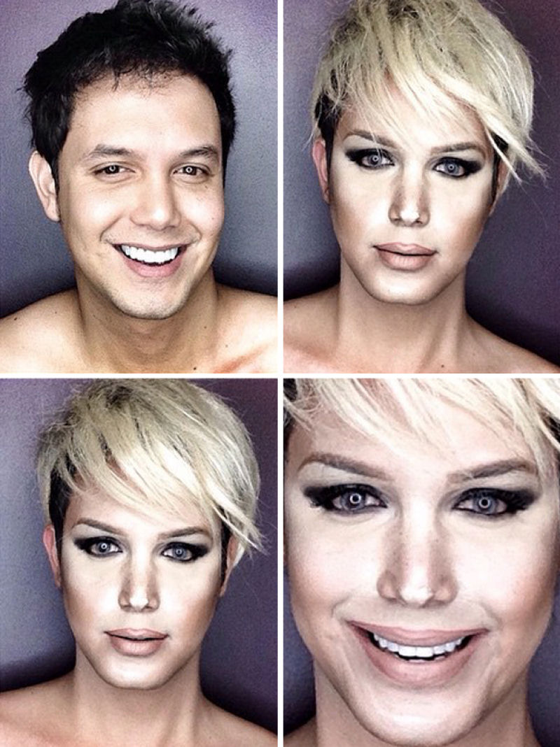 Jovem filipino usa maquiagem para se transformar em celebridades femininas de Hollywood 08