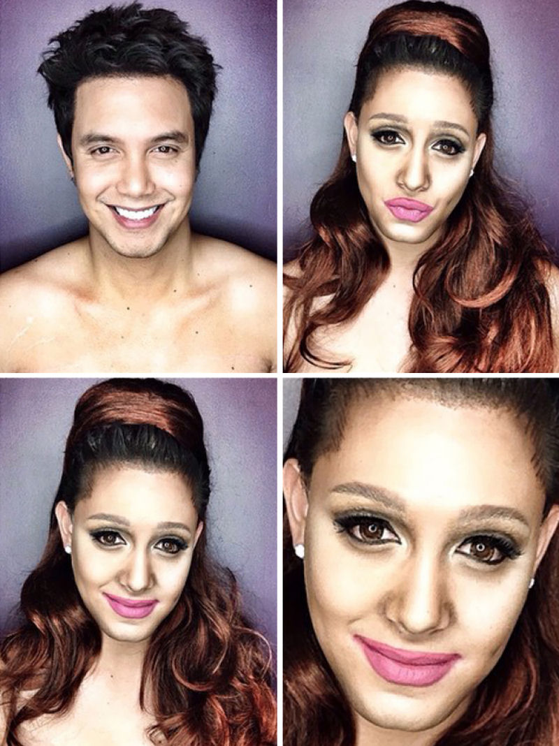 Jovem filipino usa maquiagem para se transformar em celebridades femininas de Hollywood 20