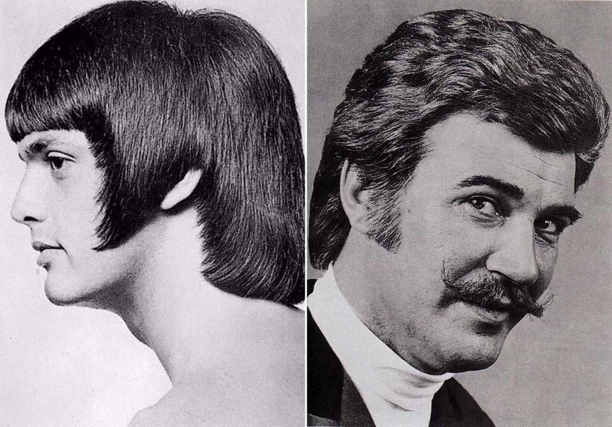 Os volumosos penteados e cortes masculinos das décadas de 60 e 70 06