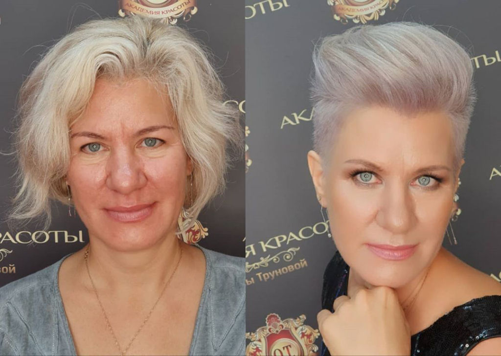 Maquiadora e cabeleireira russas transformam suas clientes indecisas usando o estilo livre 04
